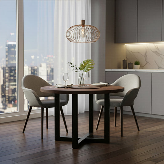 Adel Mid-century Retro Modern Grey Arm Chair with Beech Legs (Set of 2)