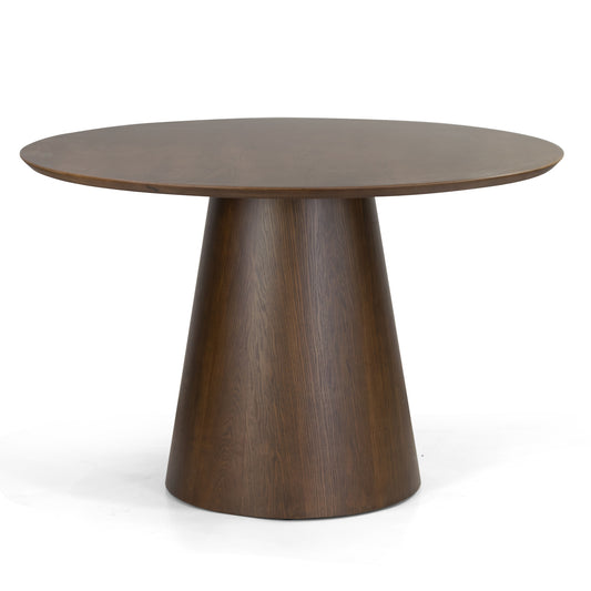 Blake Walnut Finish Round Wood Dining Table