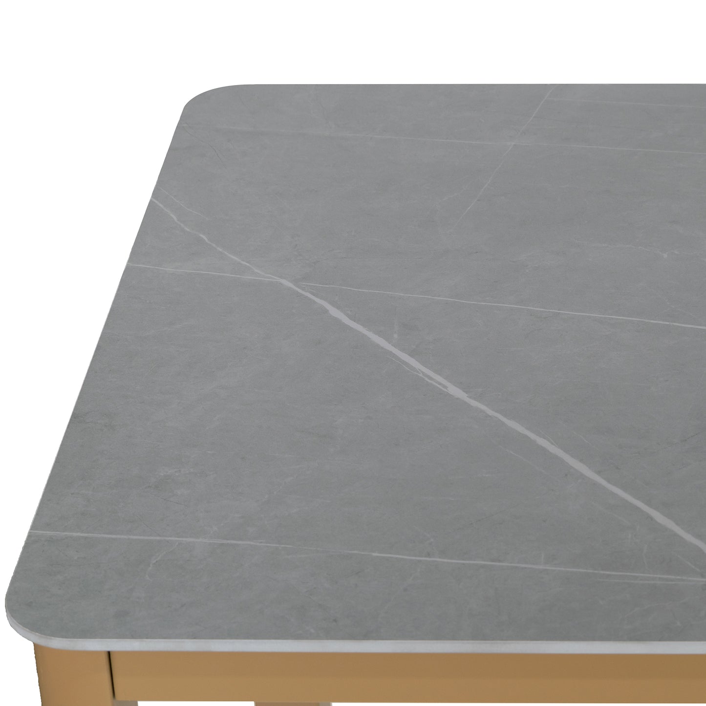 Bia Brown Outdoor Dining Table with Stone Top