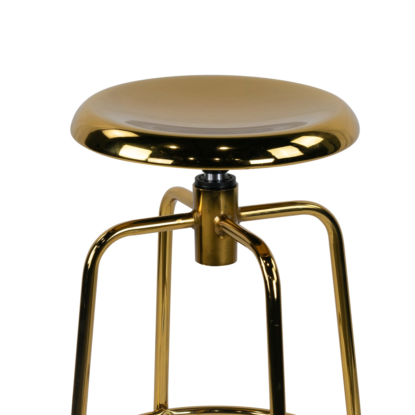 Set of 2 Ayala Gold Chrome Counter Stool