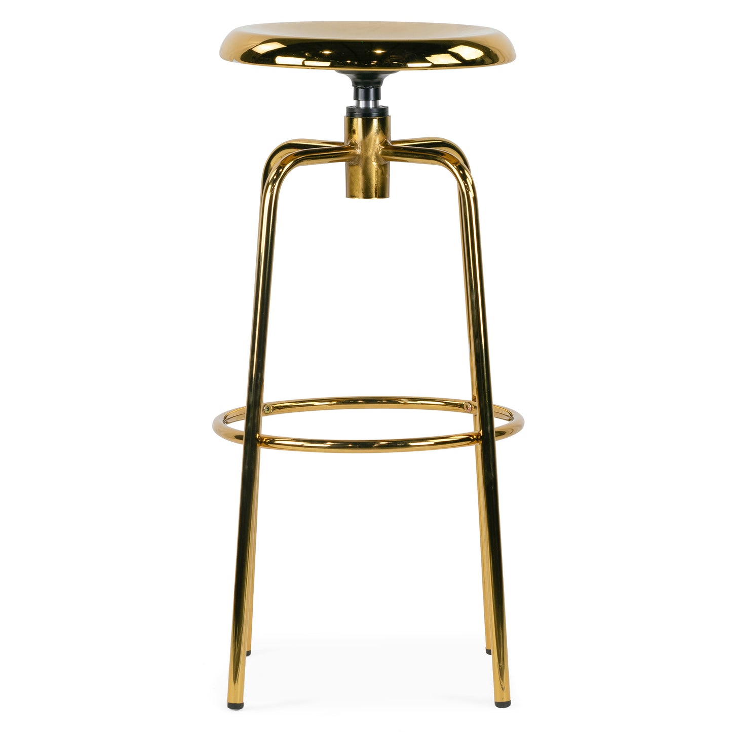 Set of 2 Ayala Gold Chrome Bar Stool