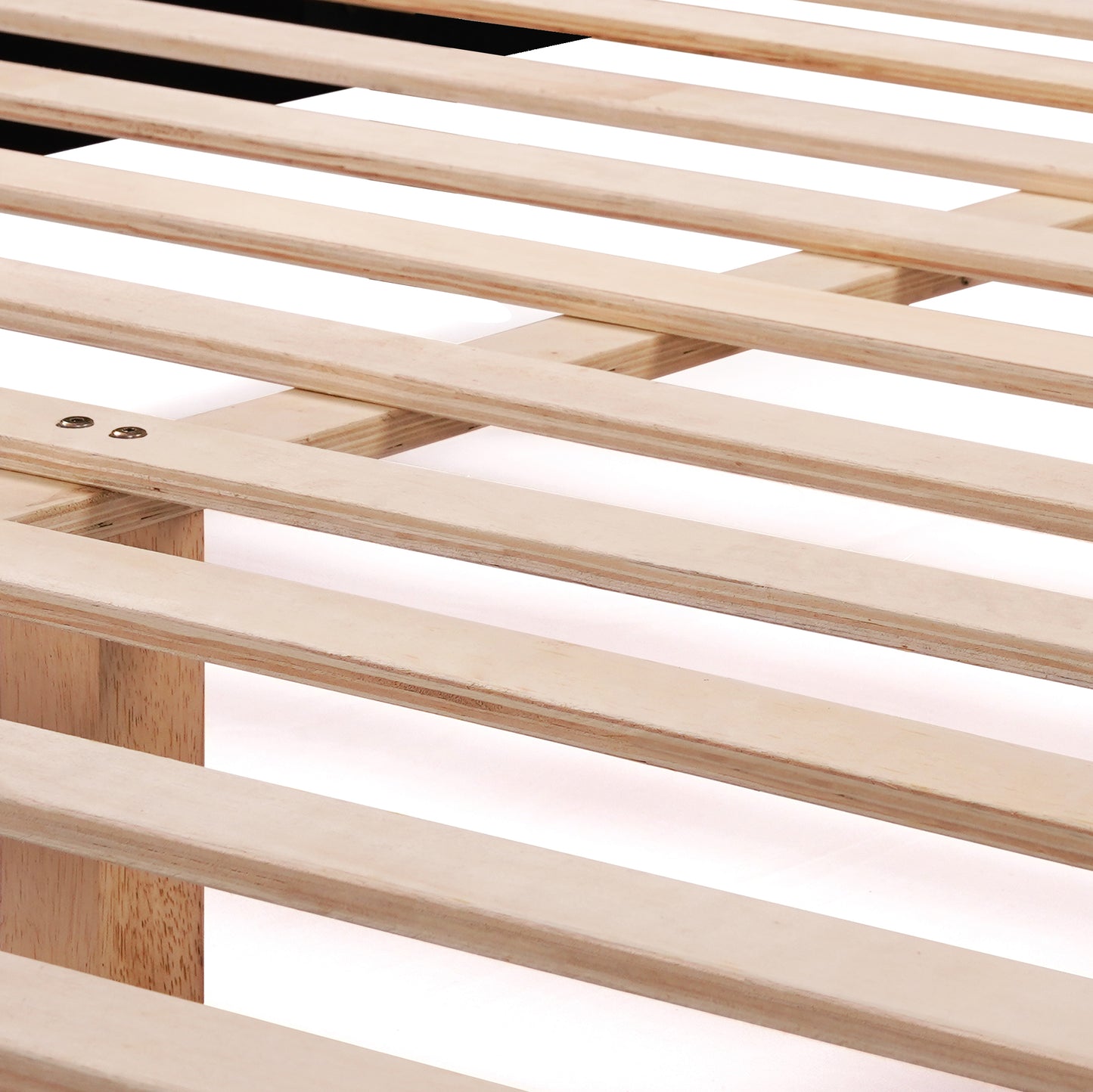 Arlo Beige Fabric Twin Bed with Wings and Button Tufting