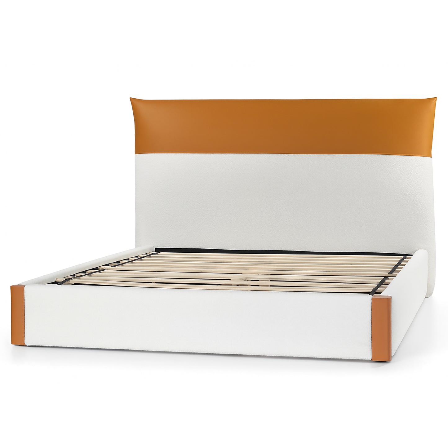 Brea Upholstered Queen Bed in Contrasting Colored Upholstery