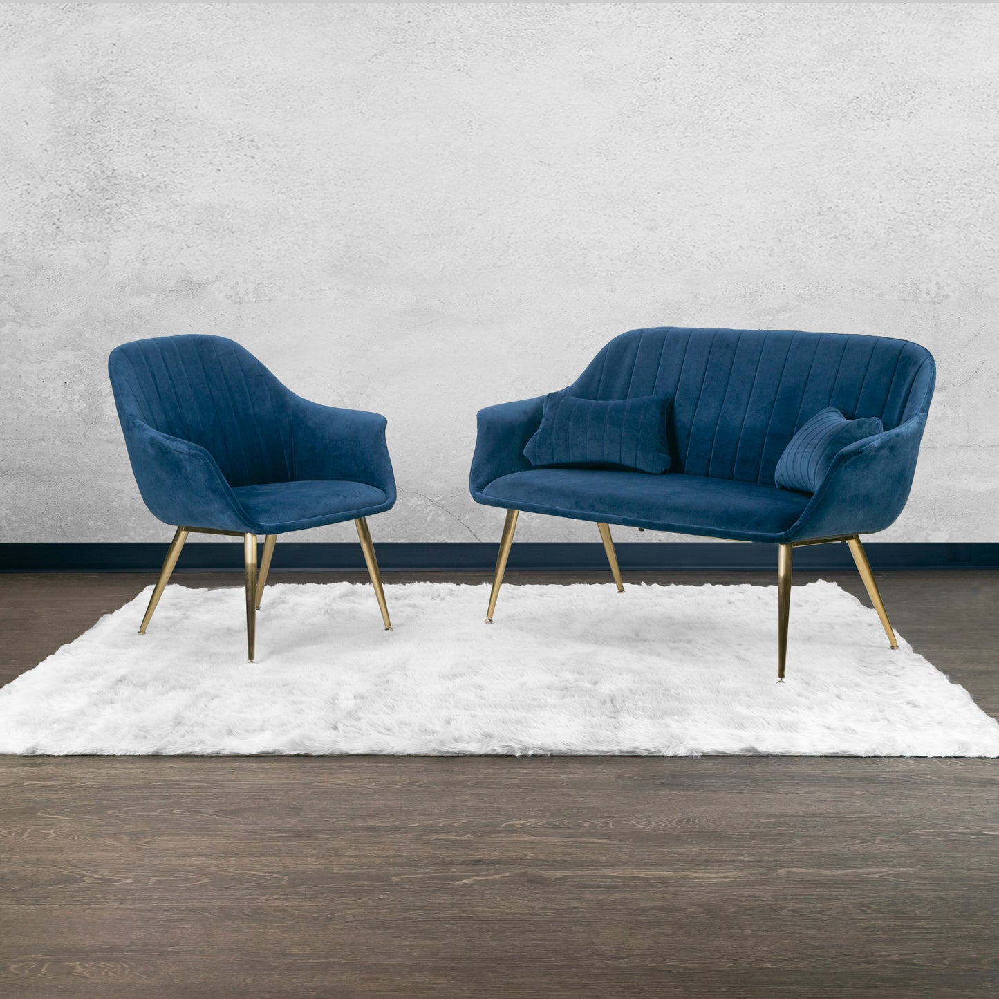 Auriel Faux Sheepskin Fur Area Rug White Rectangular 5x8