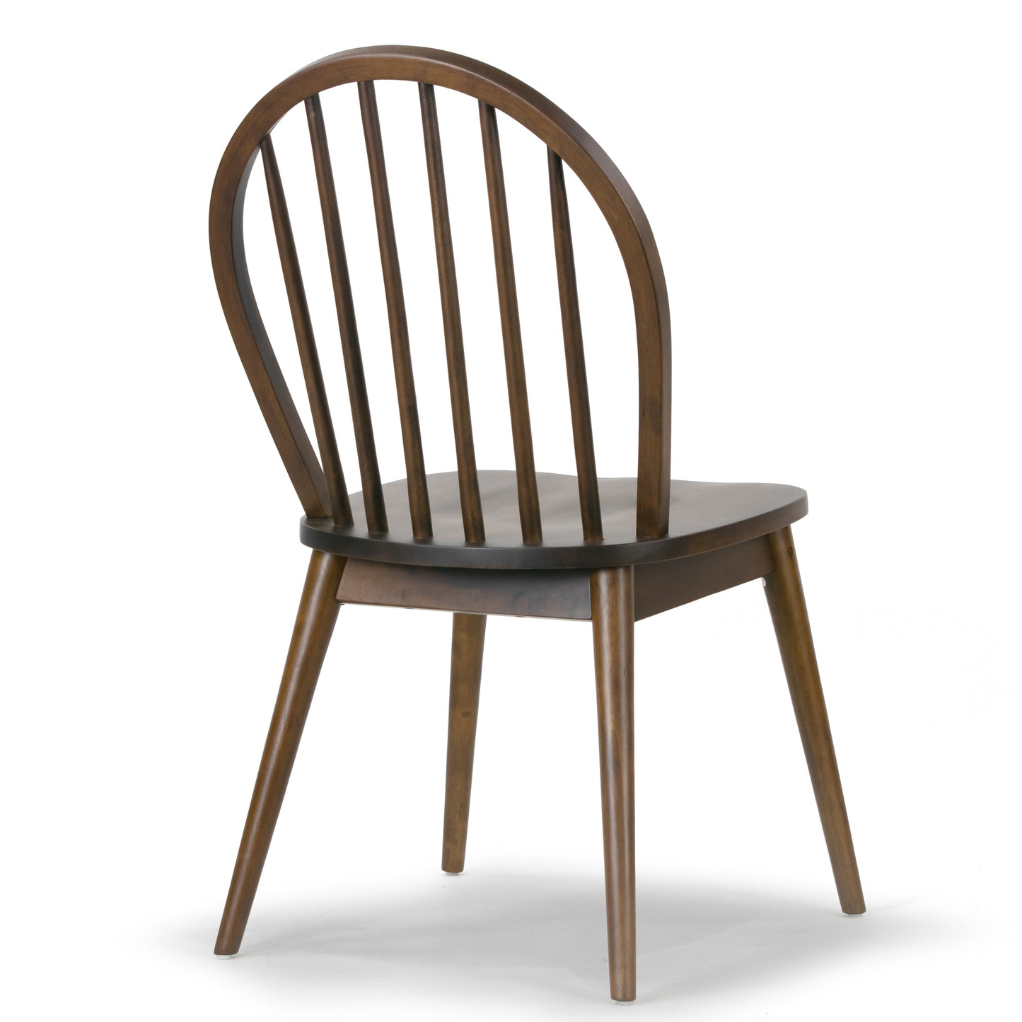 Set of 2 Astra Dark Brown Solid Wood Chair with Windsor Back