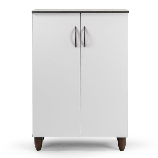 Anthea Two-door Shoe Cabinet with Four Shelves