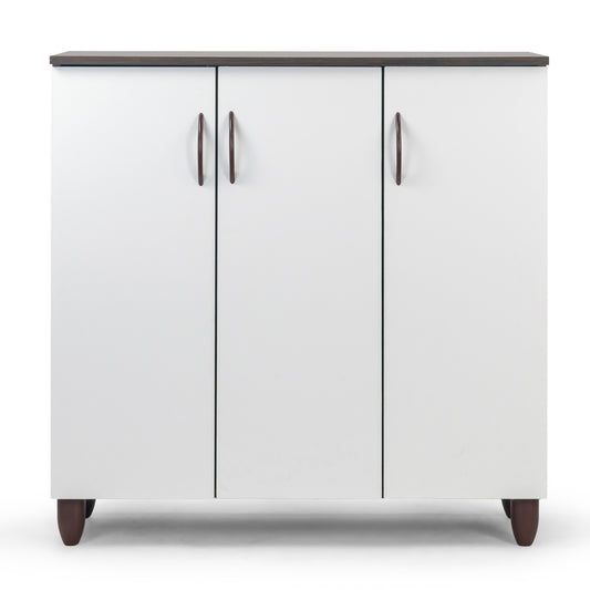 Anthea Three-door Shoe Cabinet with Four Shelves