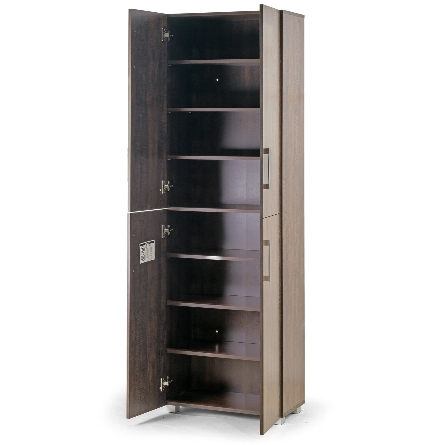 Anthea Dark Brown Four-door Shoe Cabinet