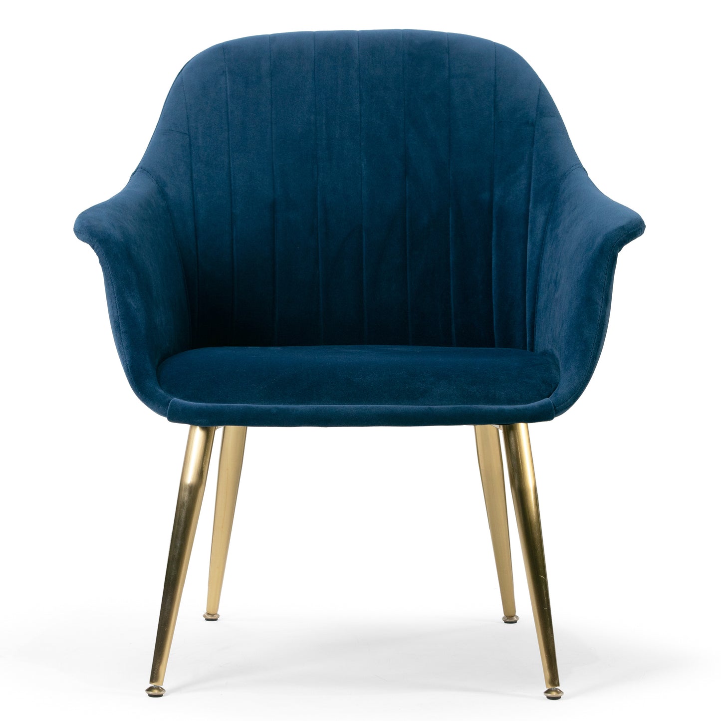 Angela Blue Velvet Loveseat and Accent Chair Set