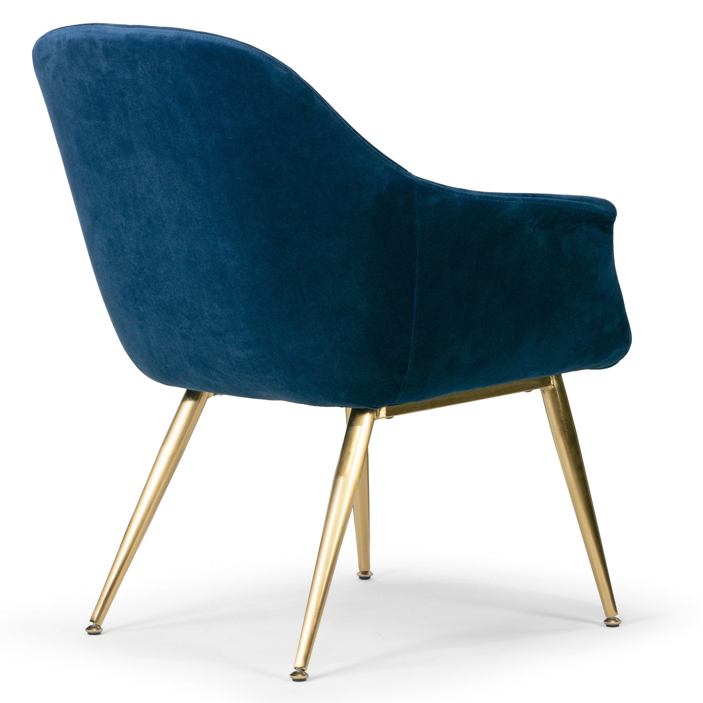 Angela Blue Velvet Loveseat and Accent Chair Set