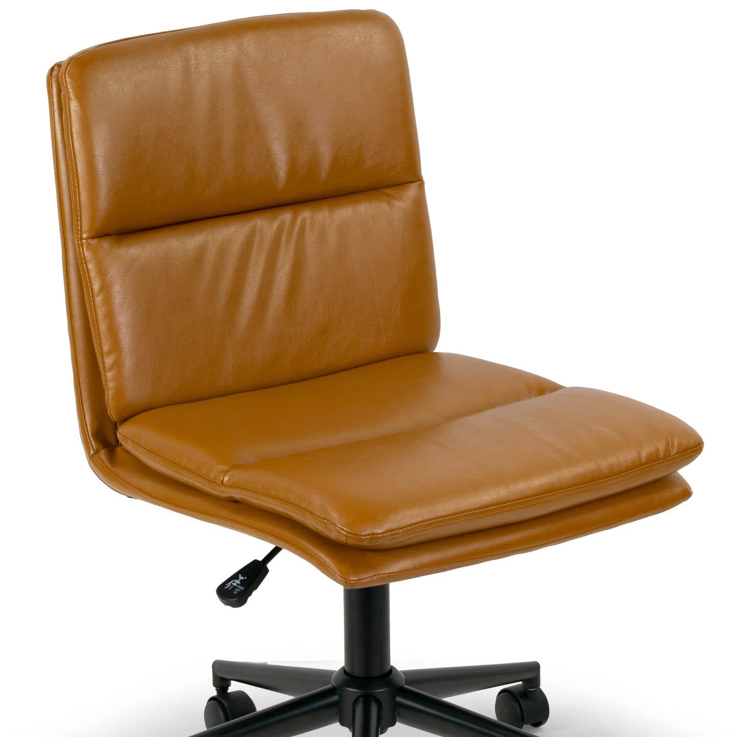 Avak Cappuccino Faux Leather Adjustable Height Swivel Office Chair