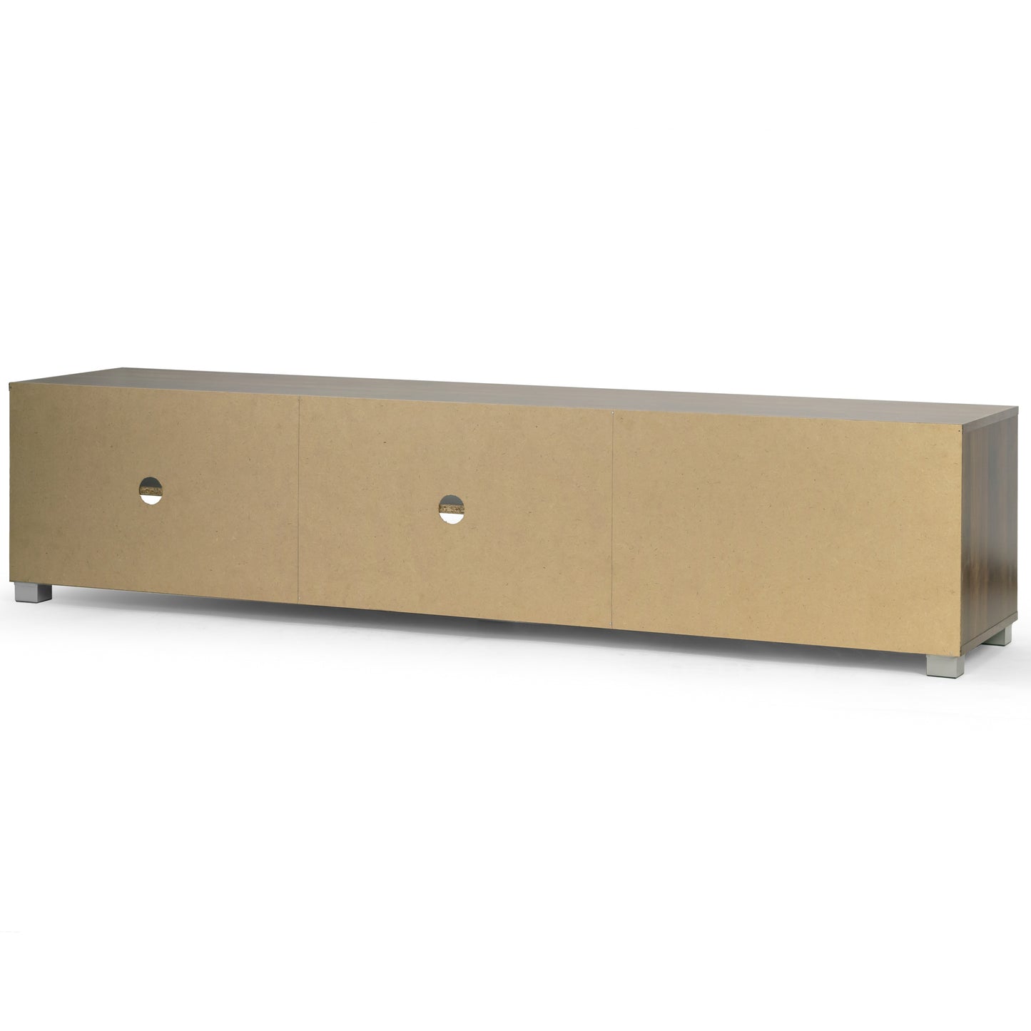 Anne TV Stand Walnut Finish with Contrasting White Door