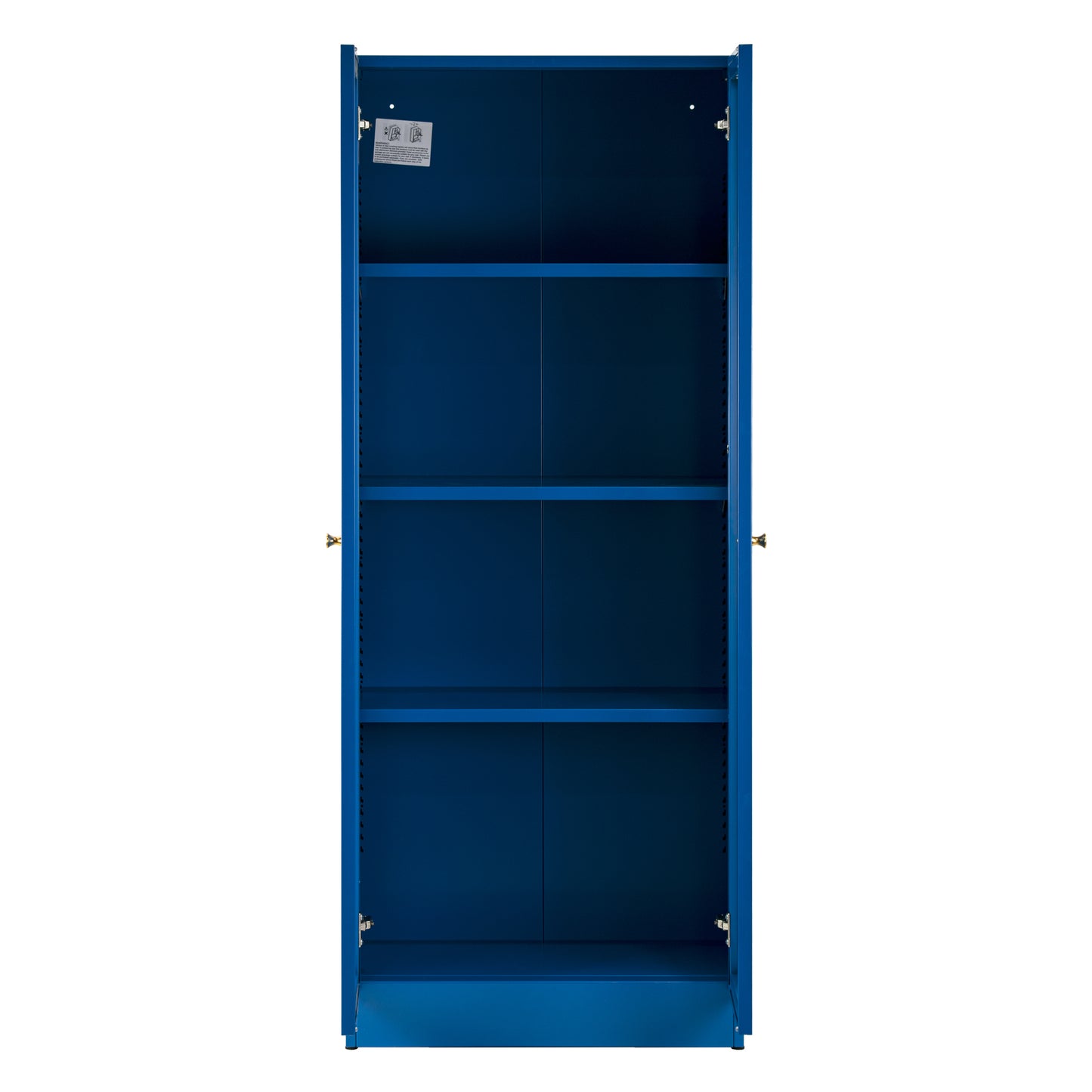 Avice 59-inch Blue French Door Metal Cabinet