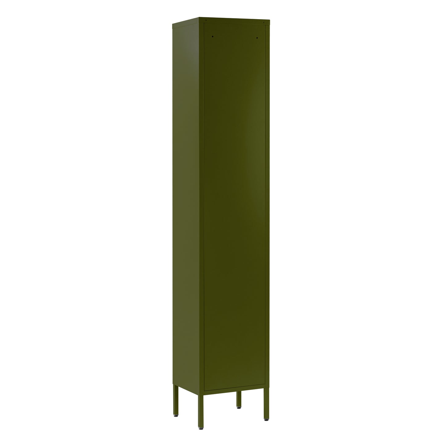 Avis 71-inch Dark Green Metal Cabinet with Clear Door