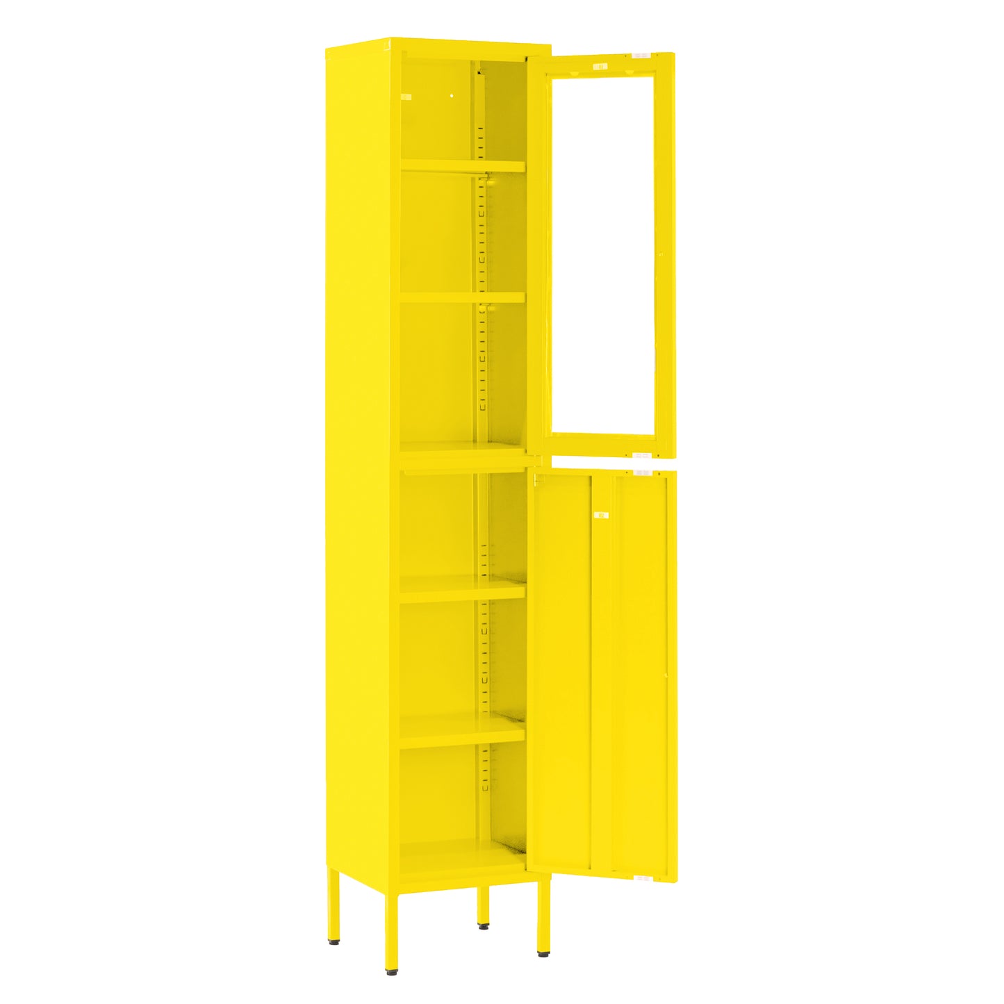 Aviva 71-inch Yellow Two Door Metal Cabinet