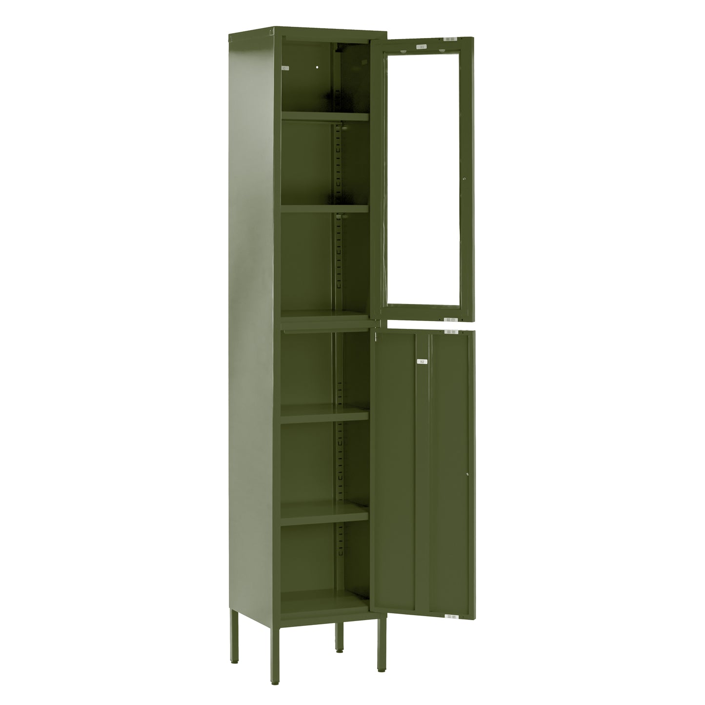 Aviva 71-inch Dark Green Two Door Metal Cabinet