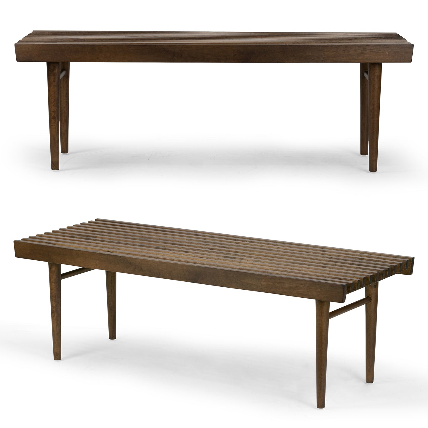 Baird Slatted Wooden Bench