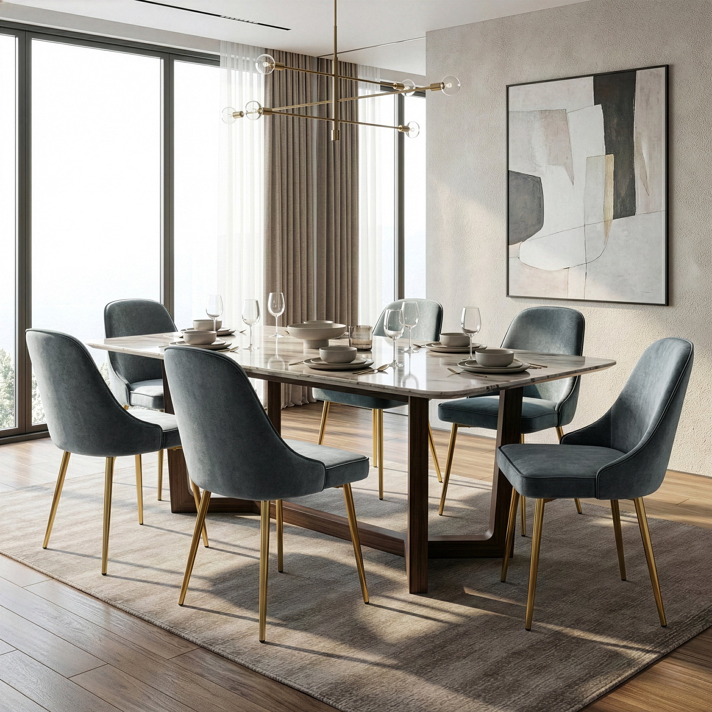 Glamour Home Alpha Dining Chair - Thumbnail 2