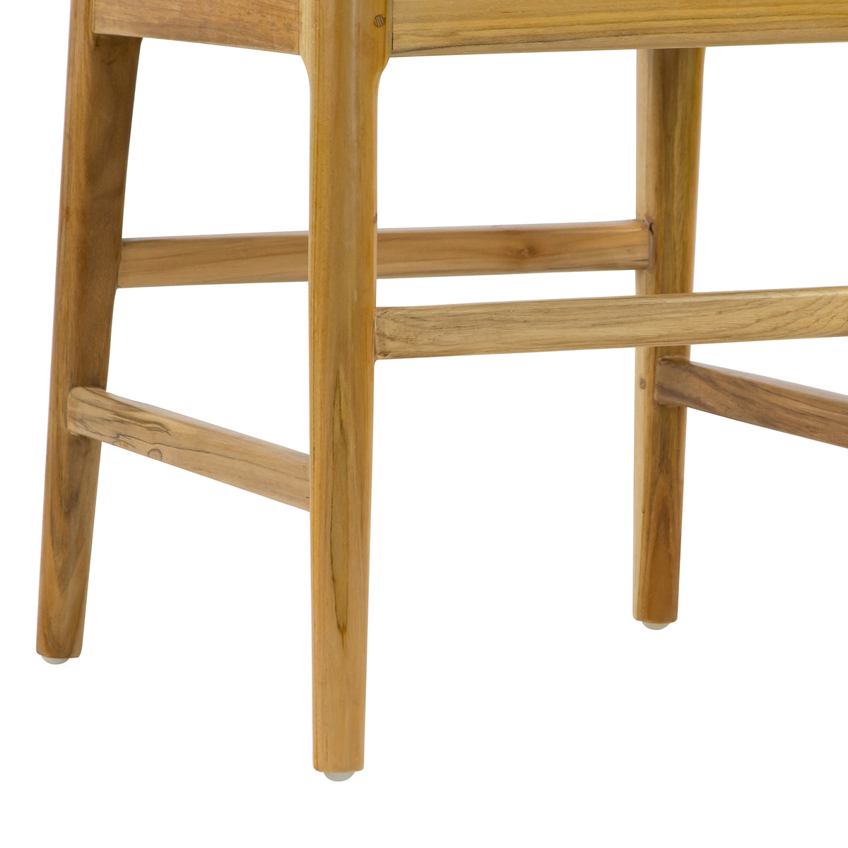 Set of 2 Blas Light Teakwood Indoor/Outdoor Dining Chair with Slatted Seat and Back