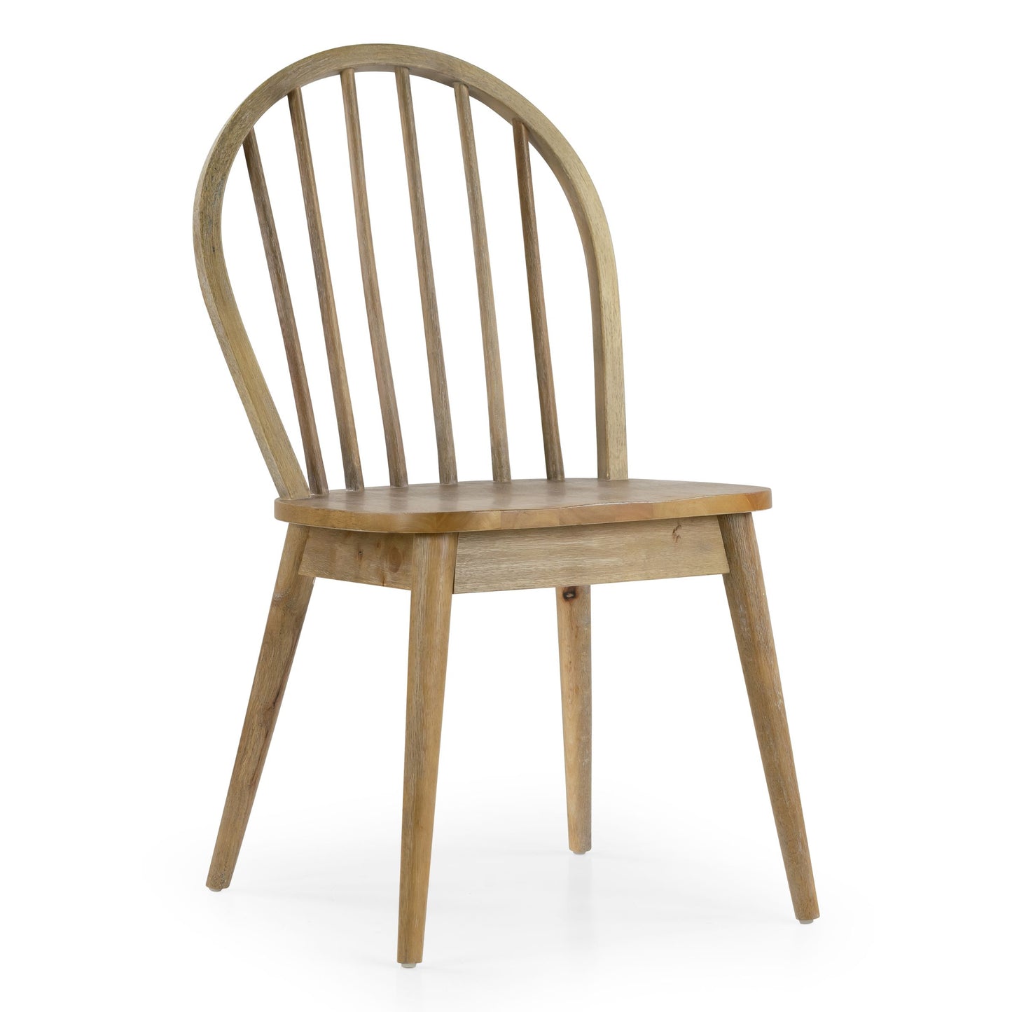 Set of 2 Astra Washed Solid Wood Chair with Windsor Back
