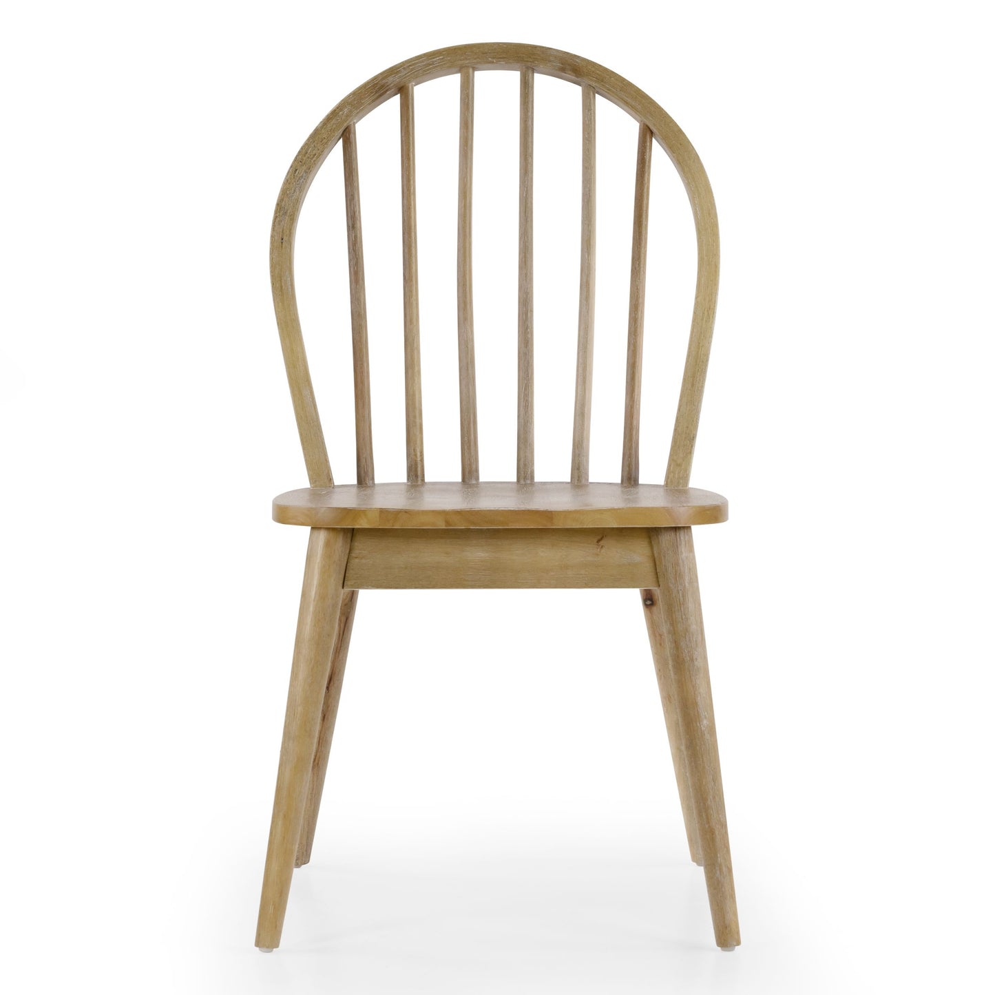 Set of 2 Astra Washed Solid Wood Chair with Windsor Back