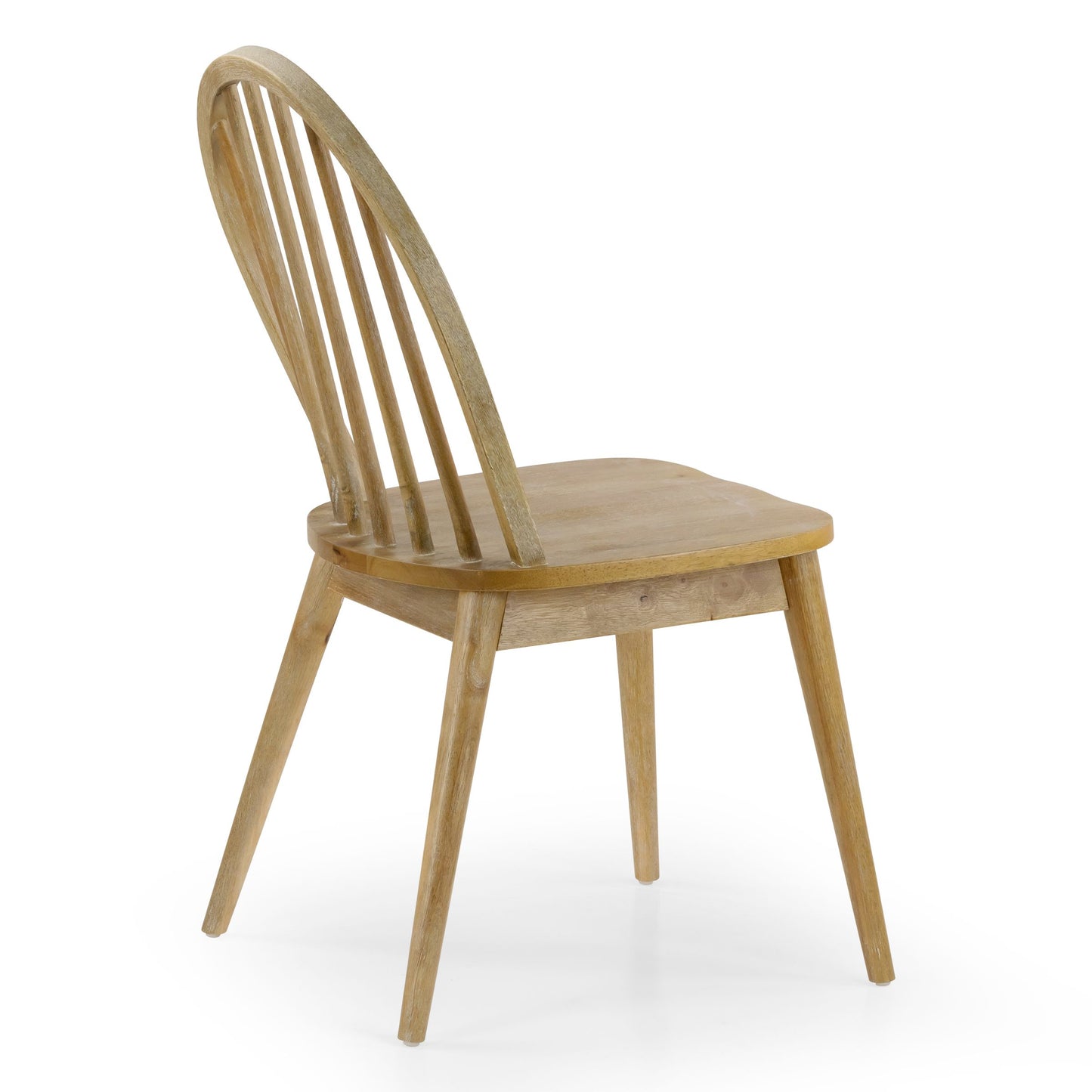 Set of 2 Astra Washed Solid Wood Chair with Windsor Back