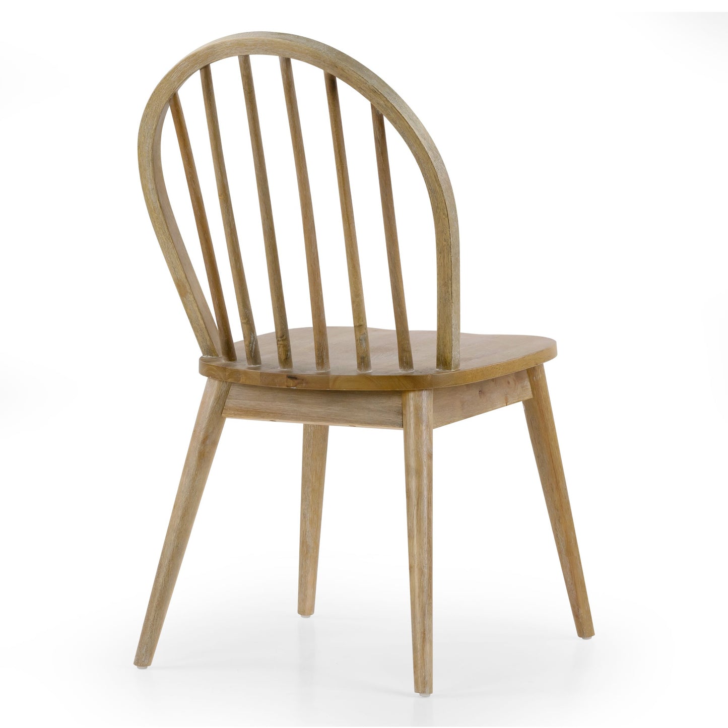 Set of 2 Astra Washed Solid Wood Chair with Windsor Back