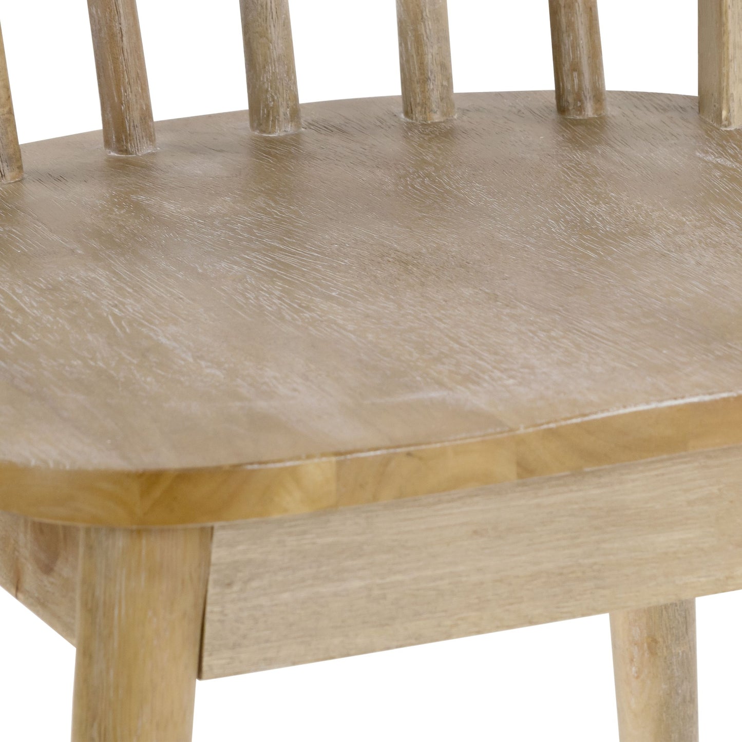 Set of 2 Astra Washed Solid Wood Chair with Windsor Back