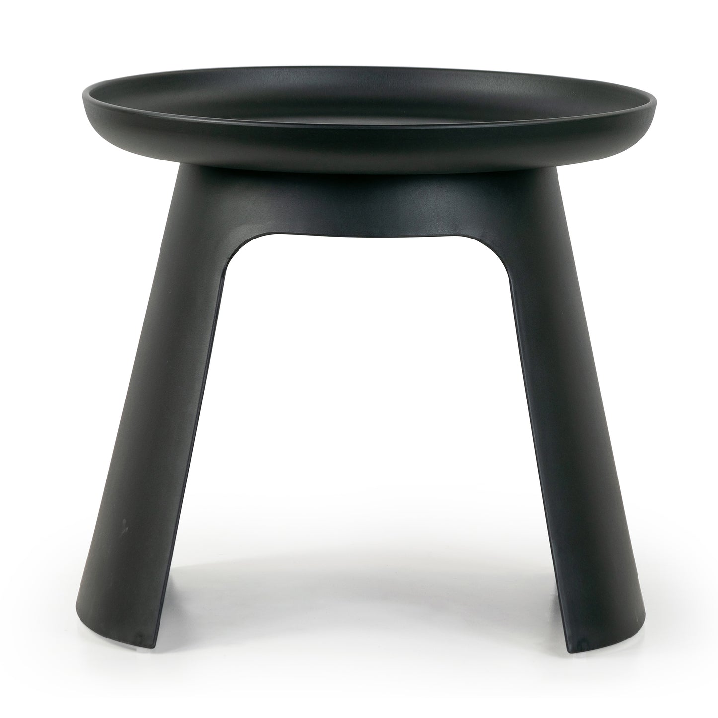 Balius Black Plastic Round End Table