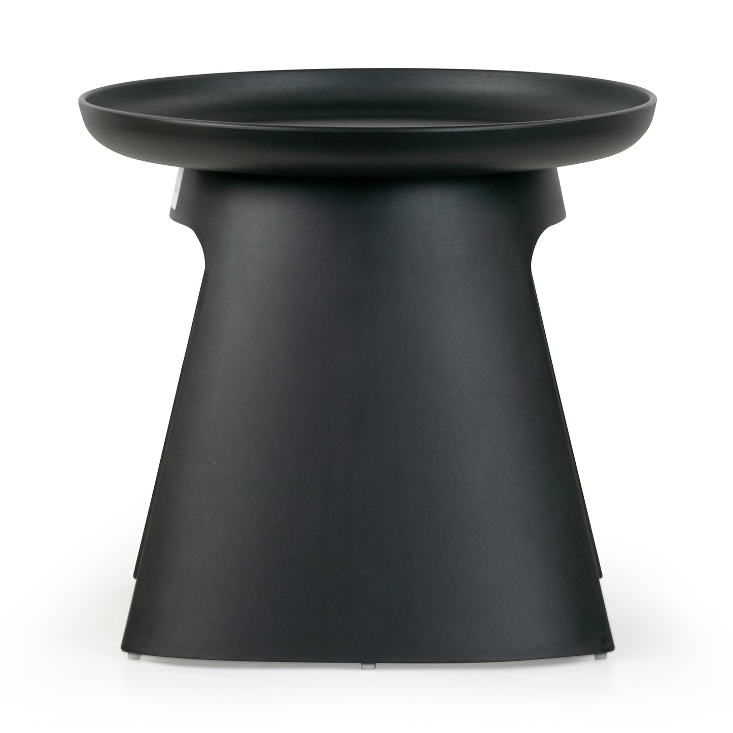 Balius Black Plastic Round End Table