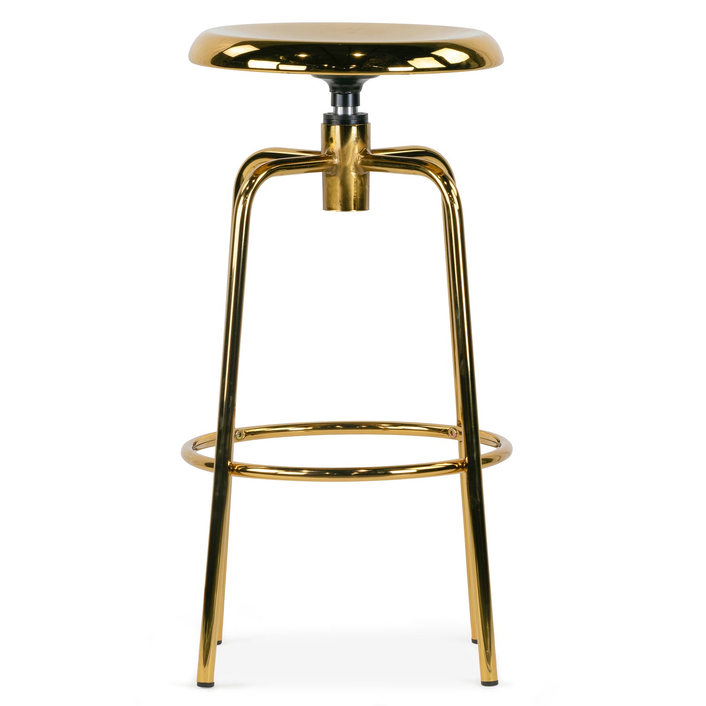 Set of 2 Ayala Gold Chrome Counter Stool