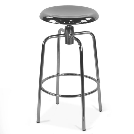 Set of 2 Ayala Silver Chrome Counter Stool