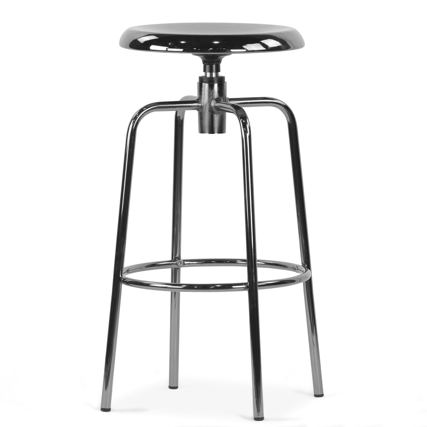 Set of 2 Ayala Silver Chrome Counter Stool