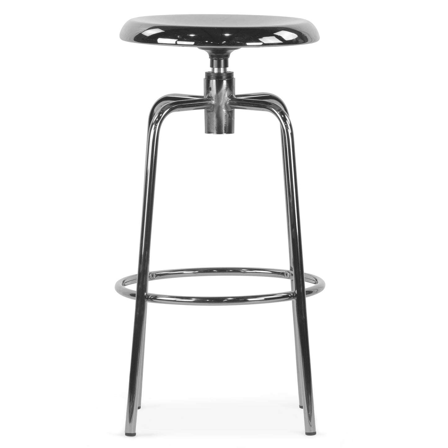 Set of 2 Ayala Silver Chrome Counter Stool