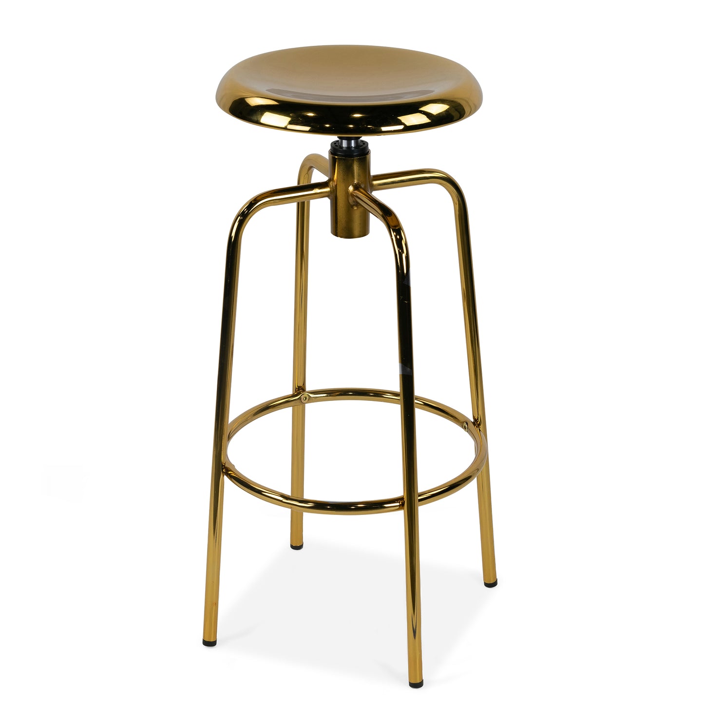 Set of 2 Ayala Gold Chrome Bar Stool