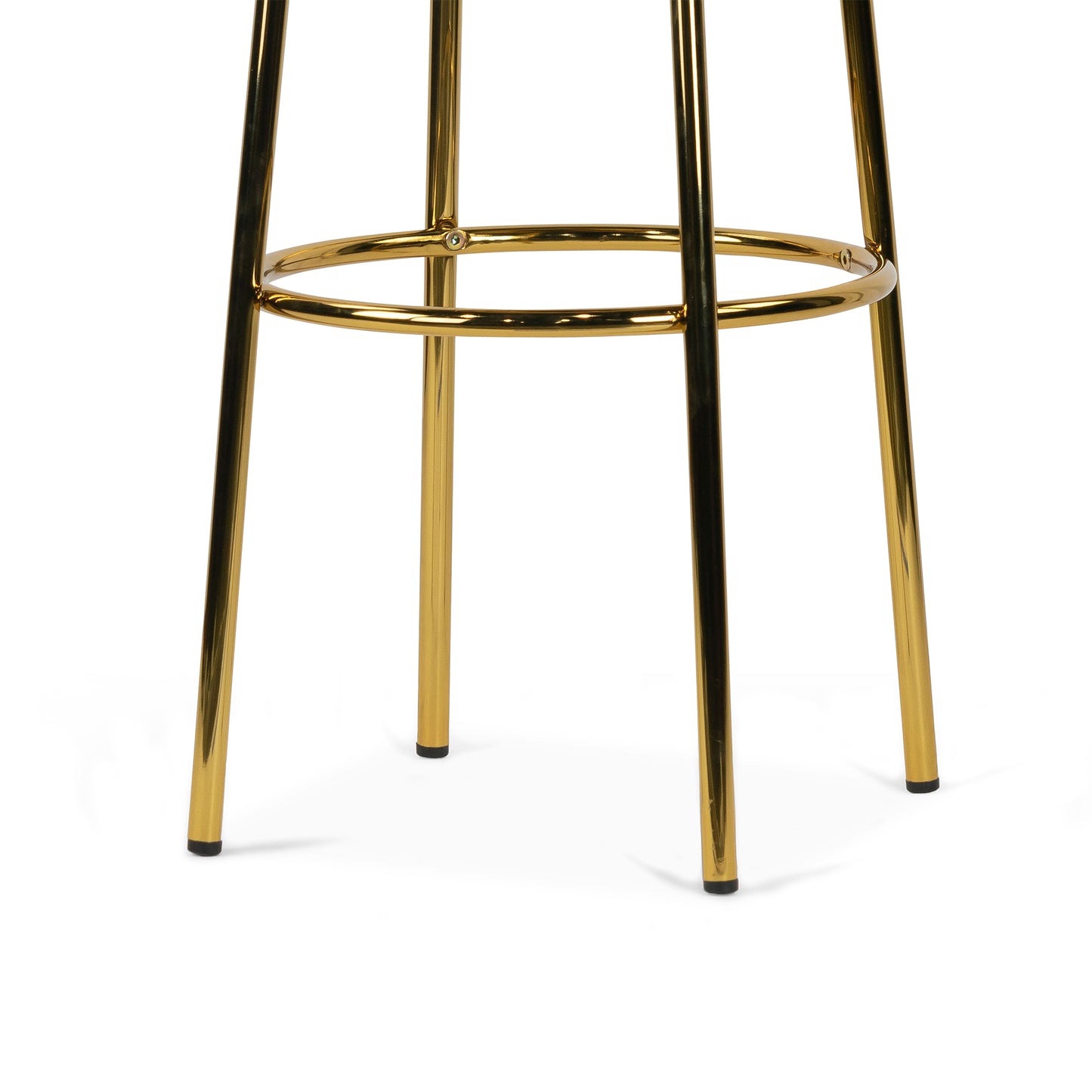 Set of 2 Ayala Gold Chrome Bar Stool
