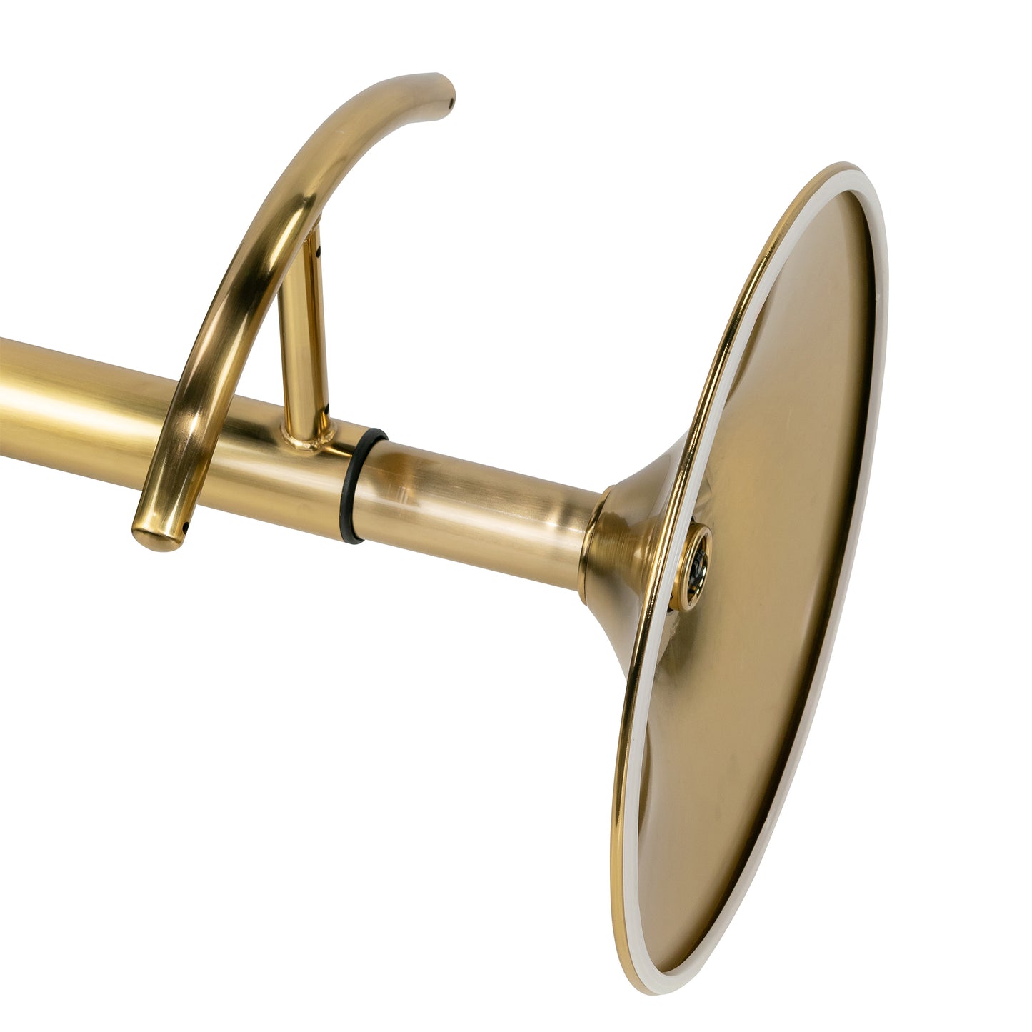 Balder Blue Velvet Fabric Bar Stool with Gold Accent Leg