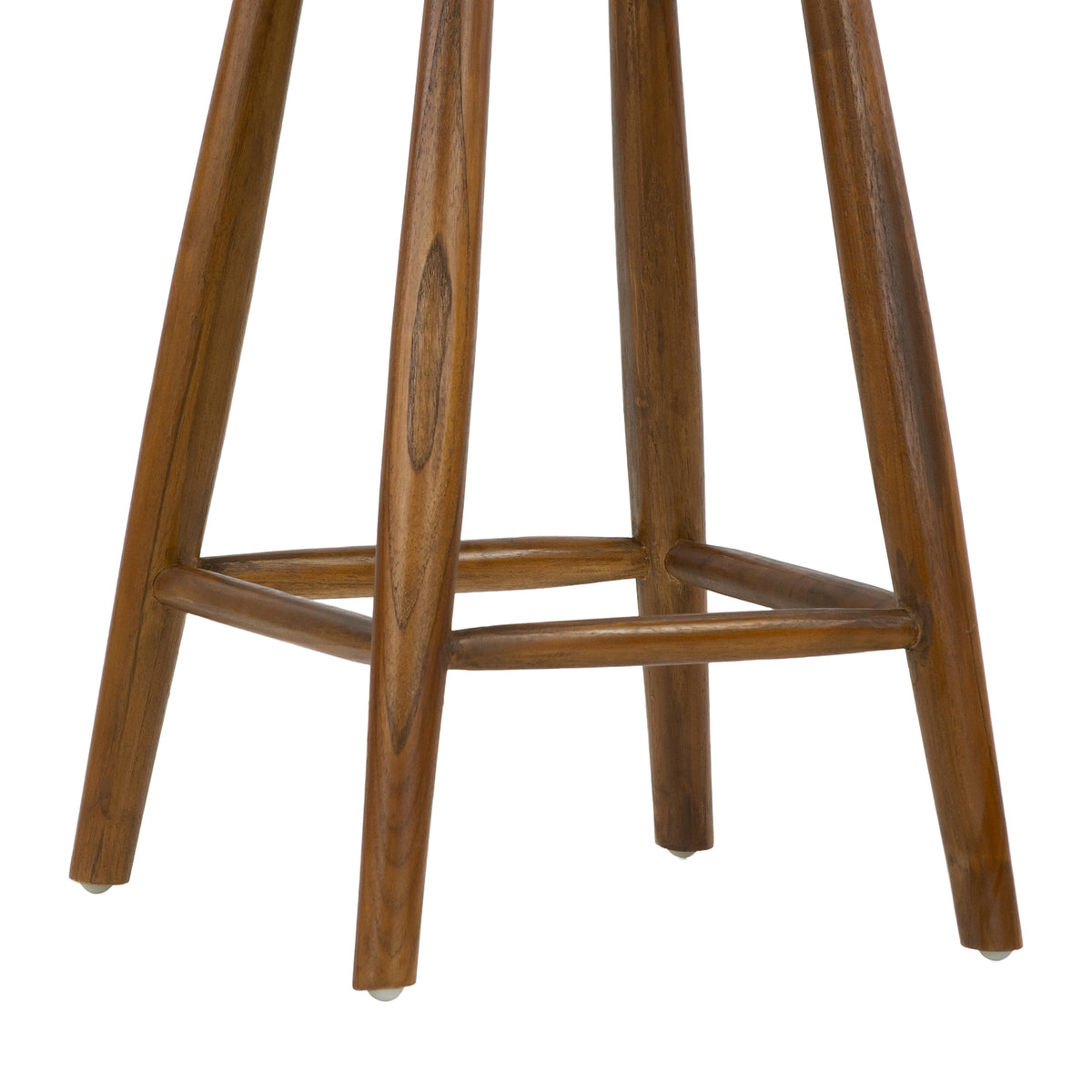 Bolivar Brown Teakwood Indoor/Outdoor Backless Counter Stool