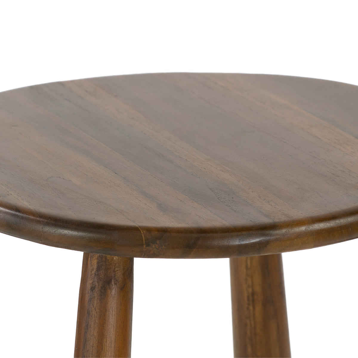 Bolivar Brown Teakwood Indoor/Outdoor Backless Counter Stool