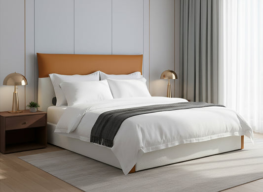 Brea Upholstered Queen Bed in Contrasting Colored Upholstery