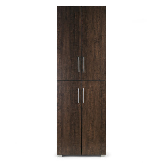 Anthea Dark Brown Four-door Shoe Cabinet