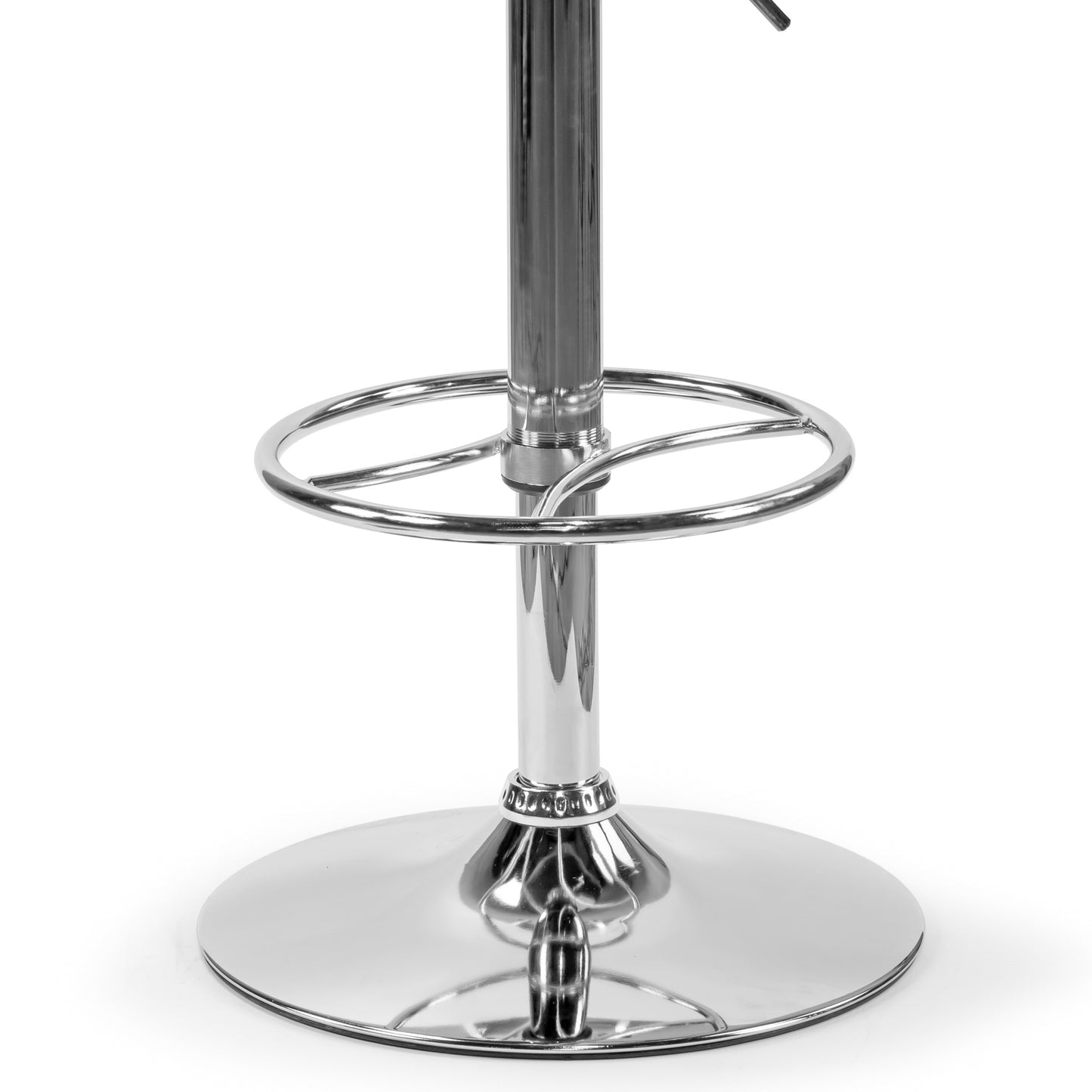 Amada Brown Upholstered Adjustable Height Barstool with Grey Plywood Back